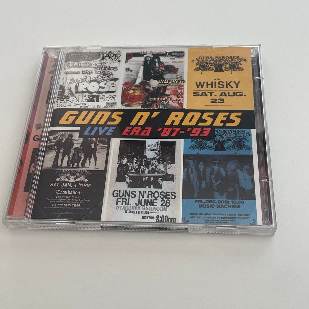 Guns N Roses Live Era 87-93 2 CD Set Geffen Records 1999 Hard Rock Live Album